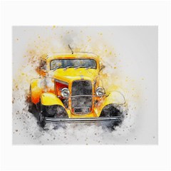 Car Old Art Abstract Small Glasses Cloth by Celenk