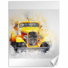 Car Old Art Abstract Canvas 12  X 16   by Celenk