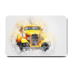 Car Old Art Abstract Small Doormat  by Celenk