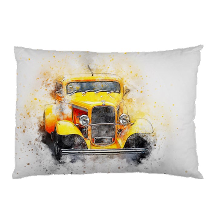 Car Old Art Abstract Pillow Case