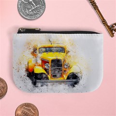 Car Old Art Abstract Mini Coin Purses by Celenk