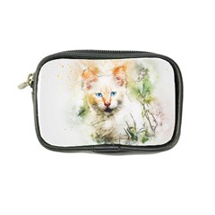 Cat Animal Art Abstract Watercolor Coin Purse by Celenk