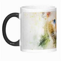 Cat Animal Art Abstract Watercolor Morph Mugs by Celenk