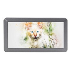 Cat Animal Art Abstract Watercolor Memory Card Reader (mini) by Celenk