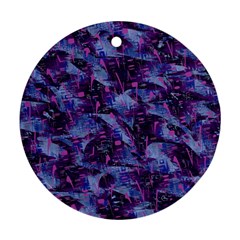 Techno Grunge Punk Ornament (round)