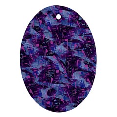 Techno Grunge Punk Ornament (oval)