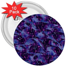 Techno Grunge Punk 3  Buttons (10 Pack) 