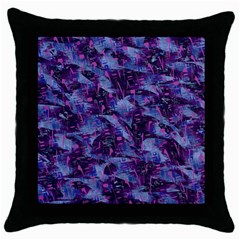 Techno Grunge Punk Throw Pillow Case (black)