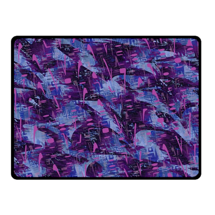 Techno Grunge Punk Fleece Blanket (Small)