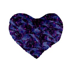 Techno Grunge Punk Standard 16  Premium Heart Shape Cushions