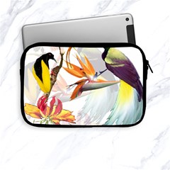 Exotic Birds Of Paradise And Flowers Watercolor Apple Ipad Mini Zipper Cases by TKKdesignsCo