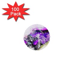 Car Old Car Art Abstract 1  Mini Buttons (100 Pack)  by Celenk