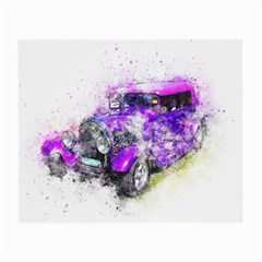 Car Old Car Art Abstract Small Glasses Cloth (2-side) by Celenk