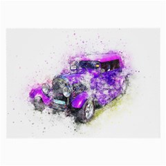 Car Old Car Art Abstract Large Glasses Cloth by Celenk