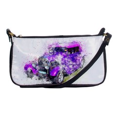 Car Old Car Art Abstract Shoulder Clutch Bags by Celenk