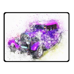 Car Old Car Art Abstract Fleece Blanket (small) by Celenk