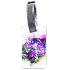 Car Old Car Art Abstract Luggage Tags (two Sides)