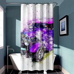 Car Old Car Art Abstract Shower Curtain 36  X 72  (stall)  by Celenk