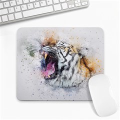 Tiger Roar Animal Art Abstract Large Mousepads by Celenk