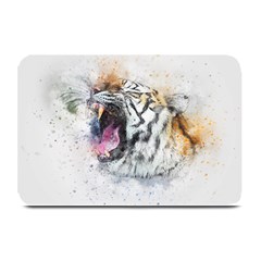 Tiger Roar Animal Art Abstract Plate Mats by Celenk