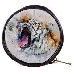 Tiger Roar Animal Art Abstract Mini Makeup Bags by Celenk