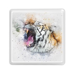 Tiger Roar Animal Art Abstract Memory Card Reader (square)  by Celenk