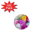 Flowers Bouquet Art Abstract 1  Mini Buttons (100 pack)  Front