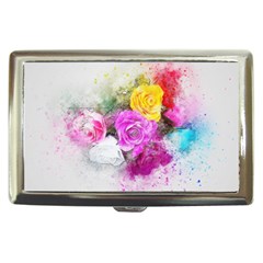 Flowers Bouquet Art Abstract Cigarette Money Cases