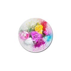 Flowers Bouquet Art Abstract Golf Ball Marker (10 Pack) by Celenk