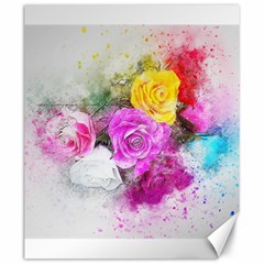 Flowers Bouquet Art Abstract Canvas 20  X 24   by Celenk