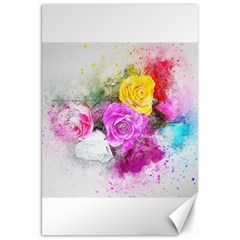 Flowers Bouquet Art Abstract Canvas 20  X 30   by Celenk