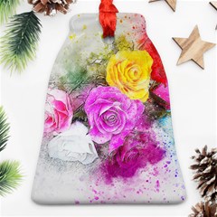 Flowers Bouquet Art Abstract Bell Ornament (two Sides)