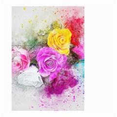 Flowers Bouquet Art Abstract Small Garden Flag (two Sides) by Celenk