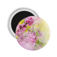 Flowers Pink Art Abstract Nature 2 25  Magnets by Celenk