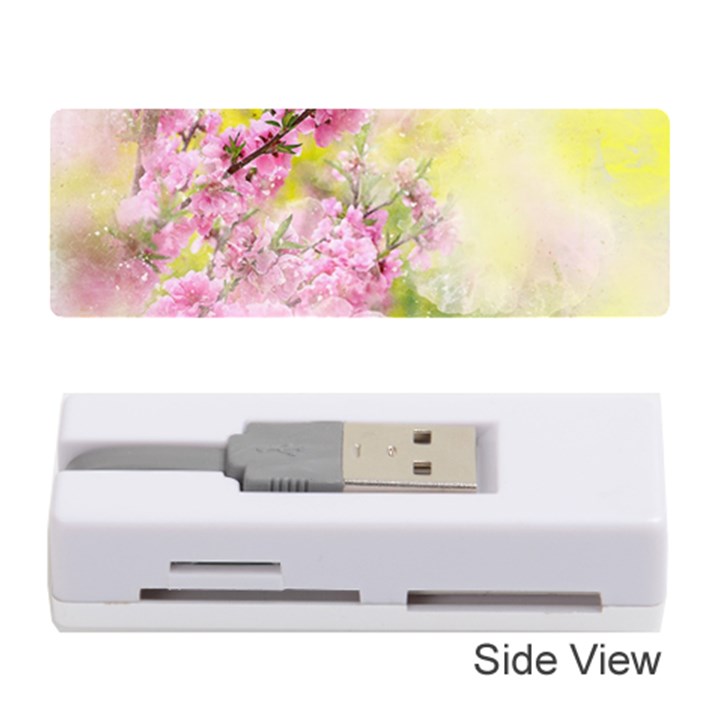 Flowers Pink Art Abstract Nature Memory Card Reader (Stick) 