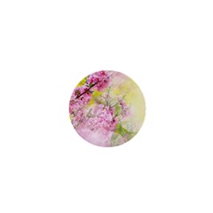 Flowers Pink Art Abstract Nature 1  Mini Buttons by Celenk