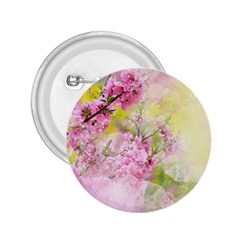 Flowers Pink Art Abstract Nature 2 25  Buttons by Celenk