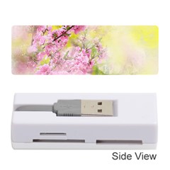 Flowers Pink Art Abstract Nature Memory Card Reader (stick)  by Celenk