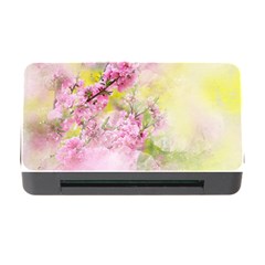 Flowers Pink Art Abstract Nature Memory Card Reader With Cf