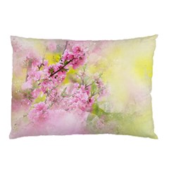 Flowers Pink Art Abstract Nature Pillow Case (two Sides) by Celenk