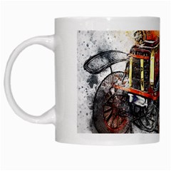 Car Old Car Art Abstract White Mugs