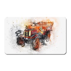 Car Old Car Art Abstract Magnet (rectangular) by Celenk