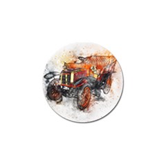 Car Old Car Art Abstract Golf Ball Marker by Celenk