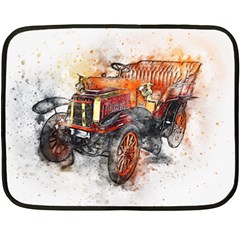 Car Old Car Art Abstract Double Sided Fleece Blanket (mini)  by Celenk