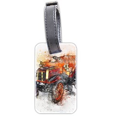 Car Old Car Art Abstract Luggage Tags (two Sides)