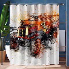 Car Old Car Art Abstract Shower Curtain 60  X 72  (medium)  by Celenk