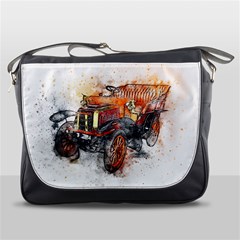 Car Old Car Art Abstract Messenger Bags by Celenk