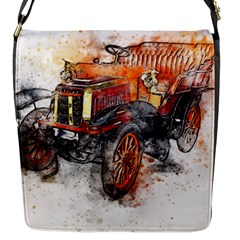 Car Old Car Art Abstract Flap Messenger Bag (s) by Celenk