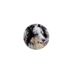 Dog Shetland Pet Art Abstract 1  Mini Buttons by Celenk