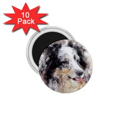 Dog Shetland Pet Art Abstract 1 75  Magnets (10 Pack)  by Celenk